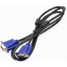 Kabel VGA 15p-VGA 15p stíněný 1,5m